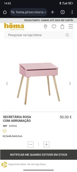 Mesa/Secretaria como nova