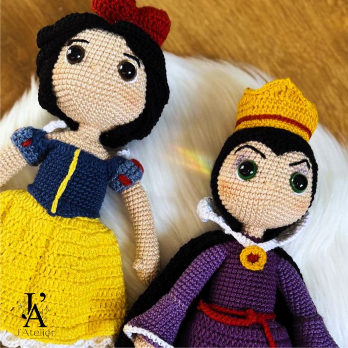 Boneca Branca de Neve em croche / amigurumi