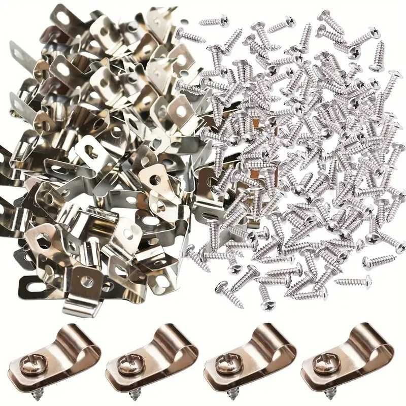 Grampos para fixar rede de metal 300 e Parafusos 300