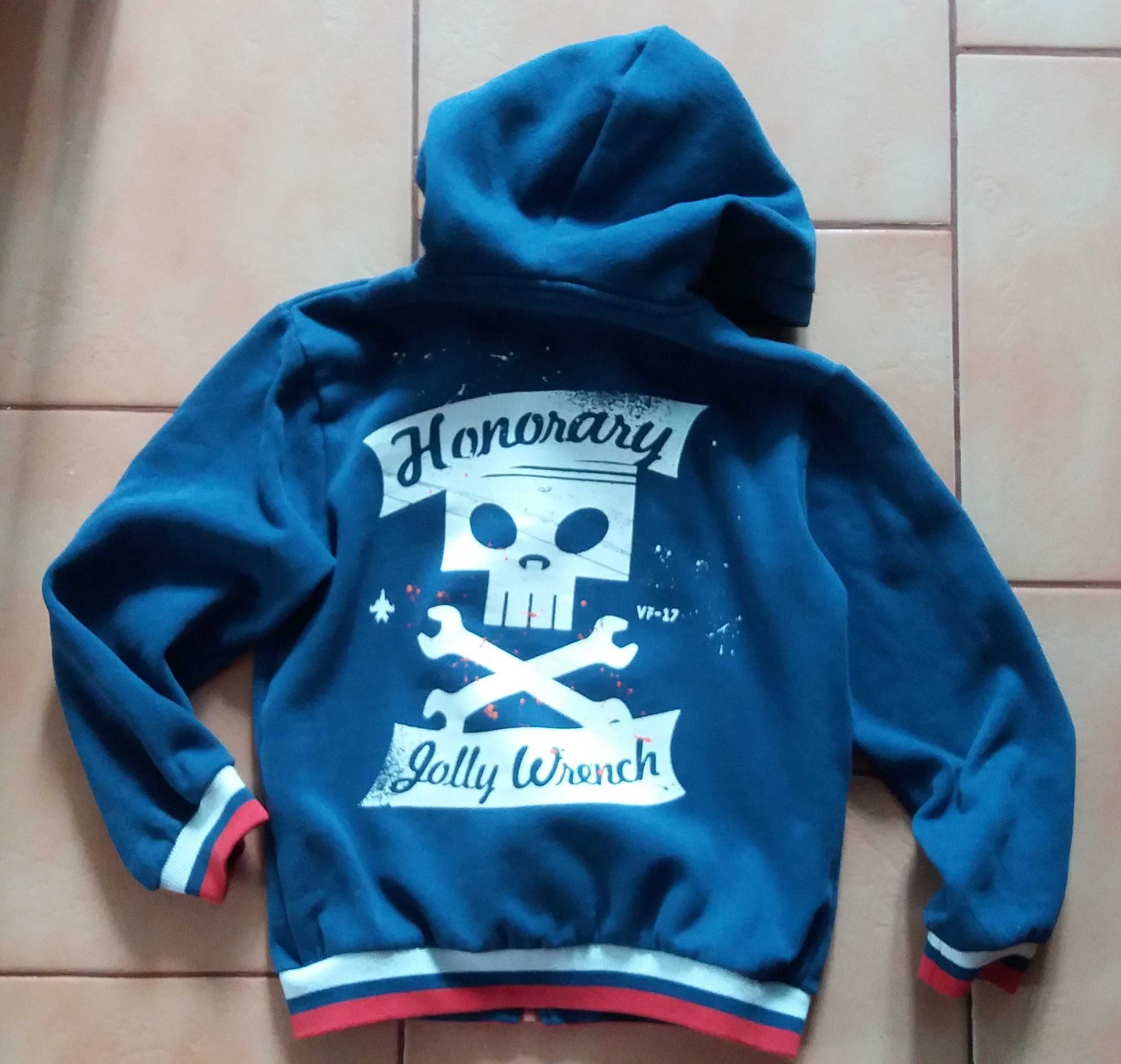 Bluza dresowa rozpinana CoolClub Planes Smyk 122 cm