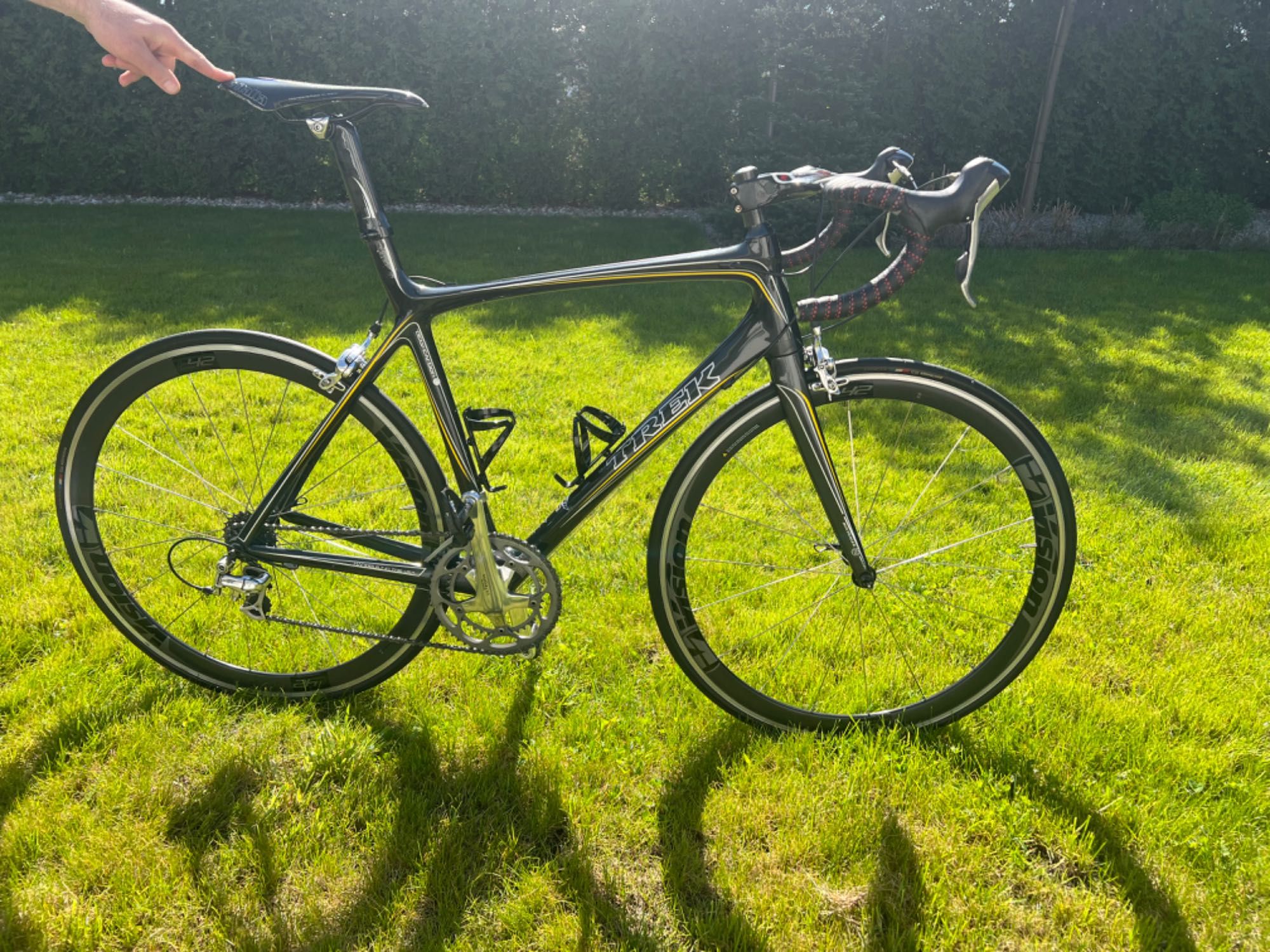 Rower TREK szosowy kolarzówka po serwisie XL Carbon węglowy czarny