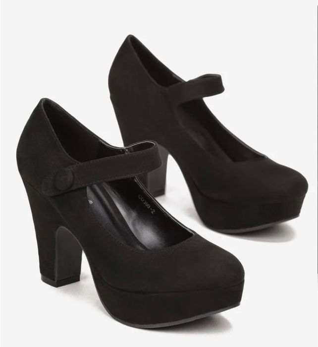 Czarne Czółenka 37