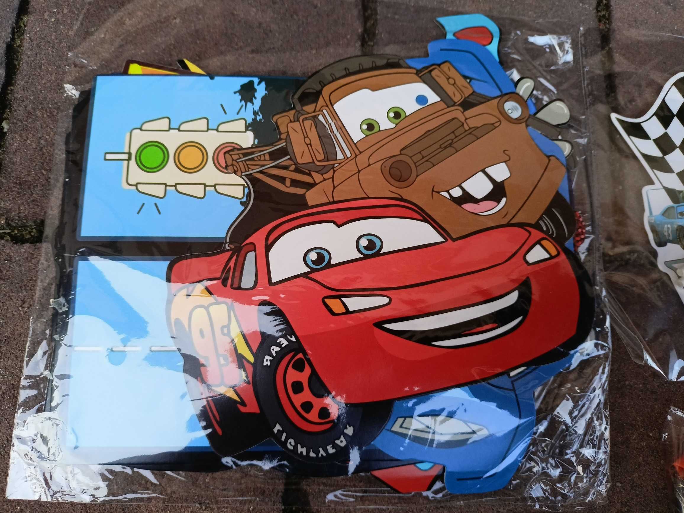 Auta Cars Zestaw Urodzinowy Balony Baner Topper 4-części