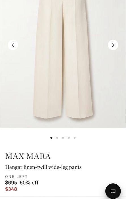 Max mara linen wool pants штани брюки палаццо