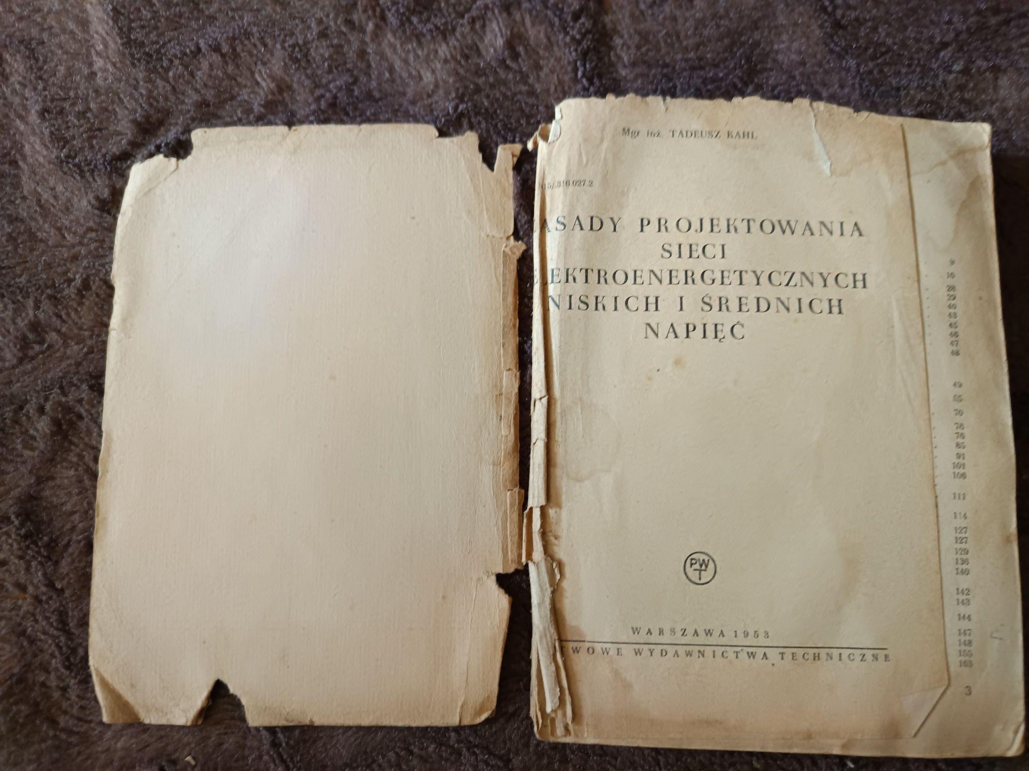 Zasady projektowania sieci elektroenergetycznych niskich napięć, 1953
