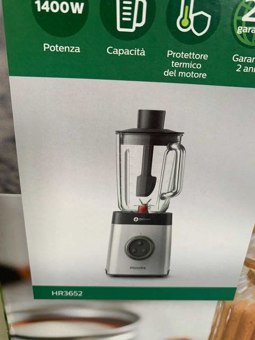Liquidificador PHILIPS HR3652/00 (1400 W - 2 L - Inox) Nova.