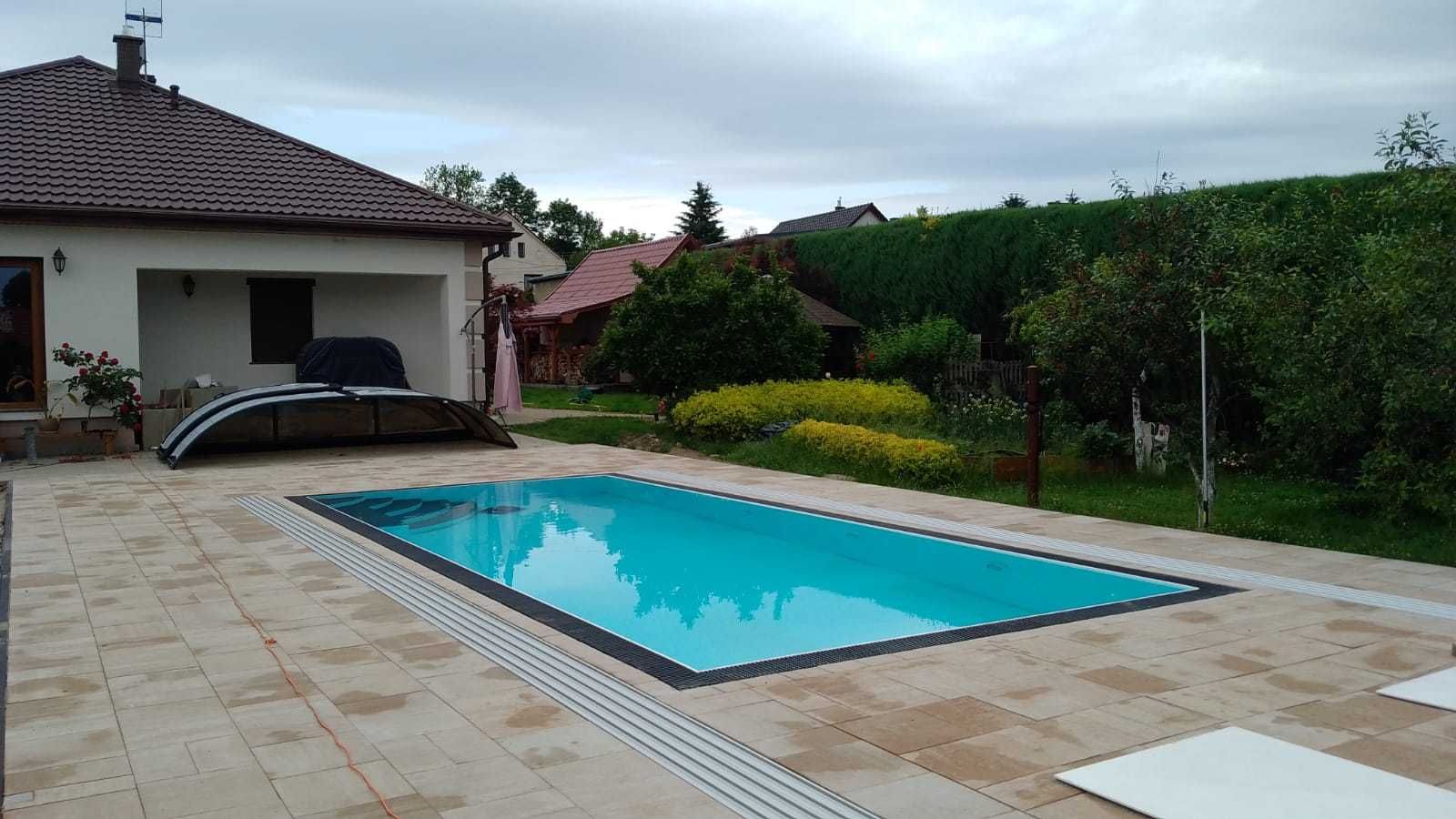 Basen polipropylenowy przelew 9,0x3,0x1,5m+wyposażenie PREMIUM