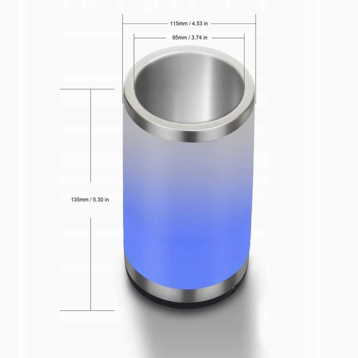 Chłodziarka Do Wina RGB Lampa Dotykowa 750ml cooler do wina świecący
