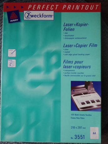 Papier do drukarki laserowej z folią