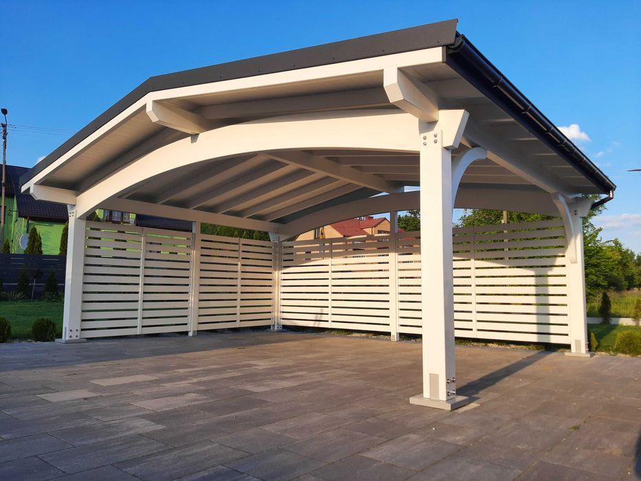 Wiata garażowa drewniana ITALIA 6M BSH