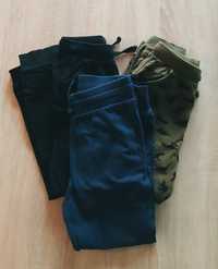 Joggersy 134 H&M Sinsay 3 szt