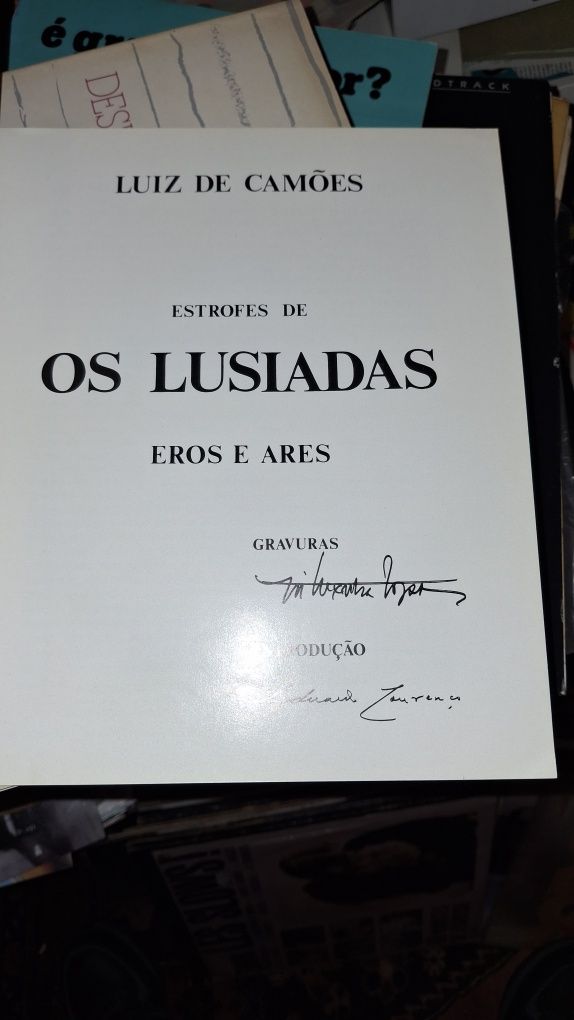 Os Lusiadas Eros e Ares prefácio Natalia Correia 1980