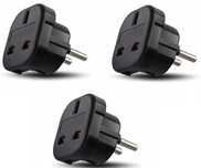 3 x Adapter sieciowy 230V UK na EU Gniazdo Anglia - Wtyczka Europa