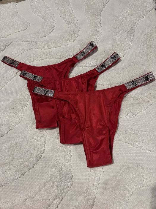 Трусики Victorias Secret Pink | трусики зі стразами Вікторія Сікрет