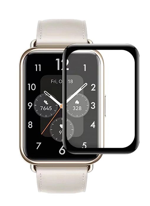 Szkło Ochronne Hybrydowe z Ramką do Huawei Watch Fit 2