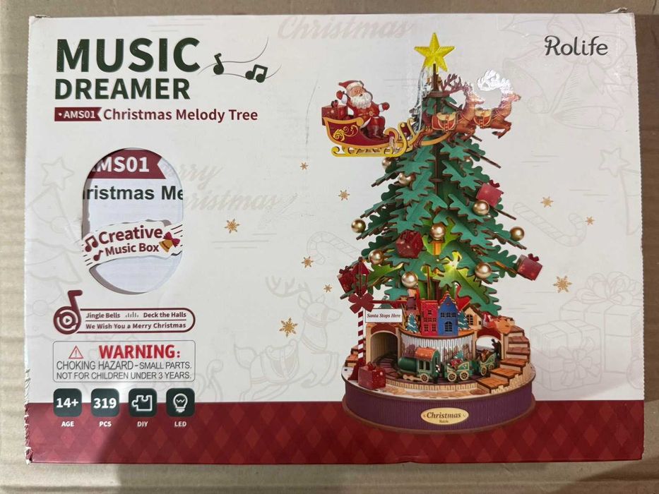 Дерев'яний 3D-пазл Robotime Rolife Christmas Melody Tree (AMS01)