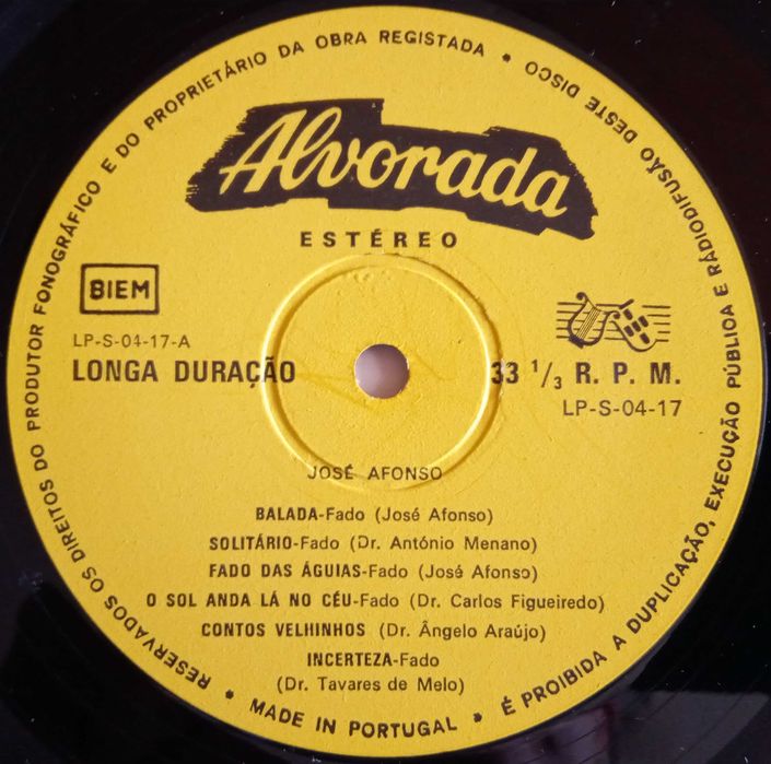 José Afonso / Luis Góis	- - - - -		Coimbra	- - - - -	LP