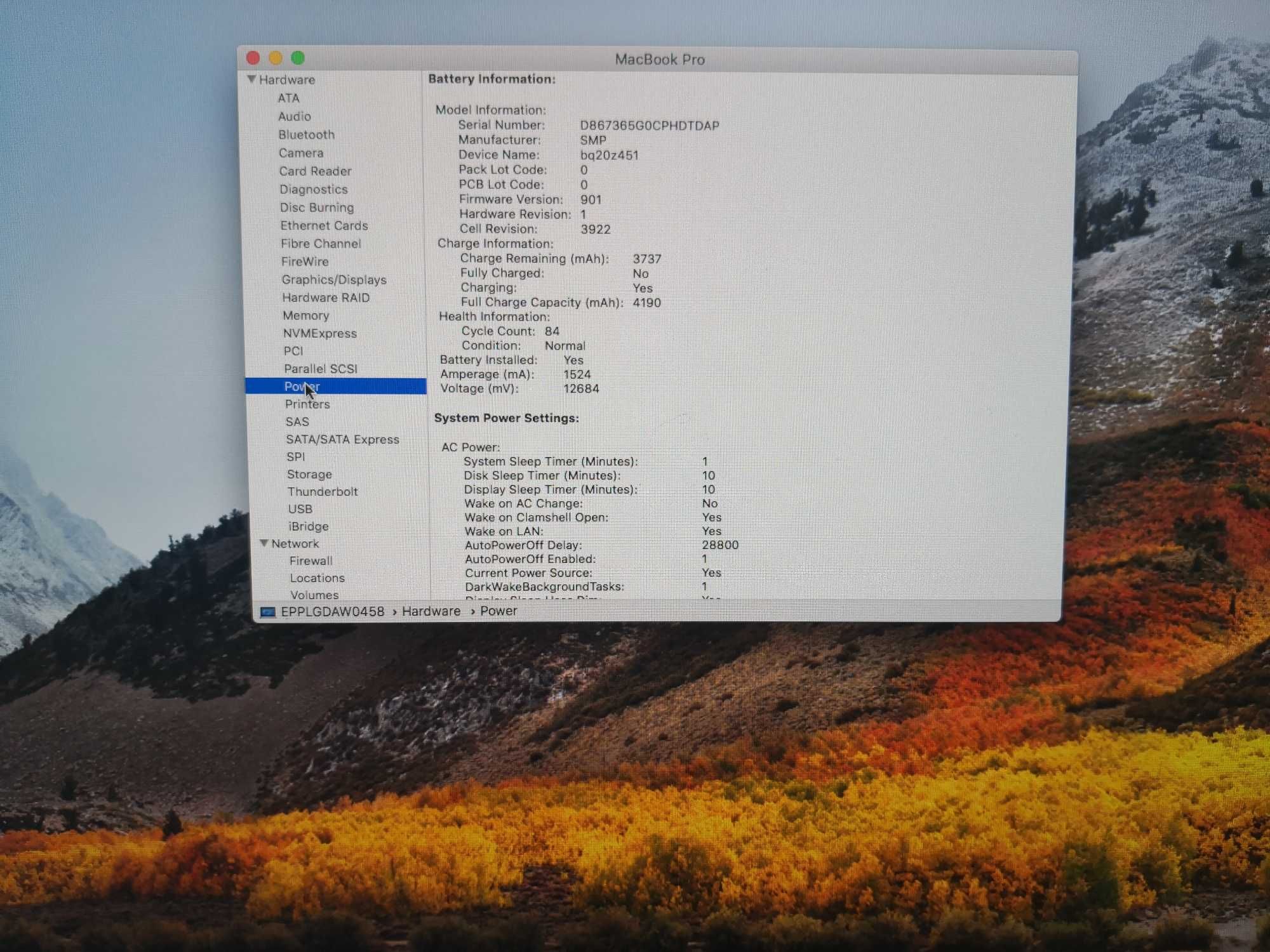 Macbook Pro 13 256GB A1706 Touchbar