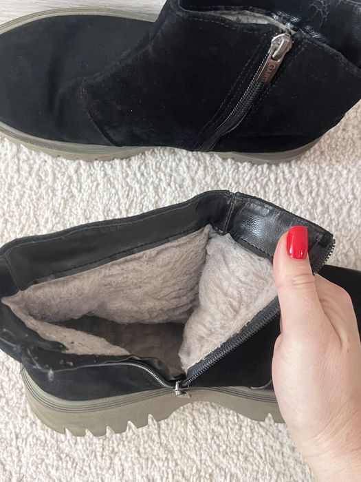Зимові ботинки натуральна замша
