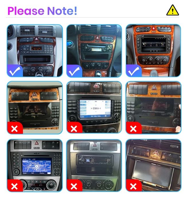 Radio 2 DIN Android Mercedes CLK/Vito/Vaneo/Benz A/Viano + Carplay GPS