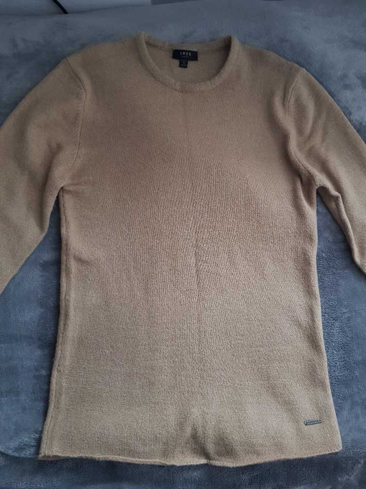 Brązowy sweter męski SMOG New Yorker rozmiar M akryl