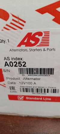 Alternator As 0252 12V100A