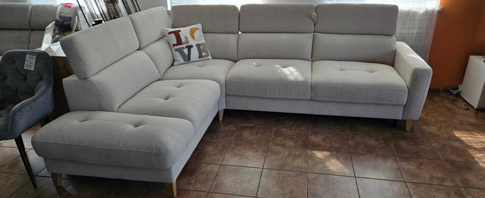 Komfortowy narożnik GOYA stelaż włoski Bydgoskie Meble 2,89x2,30