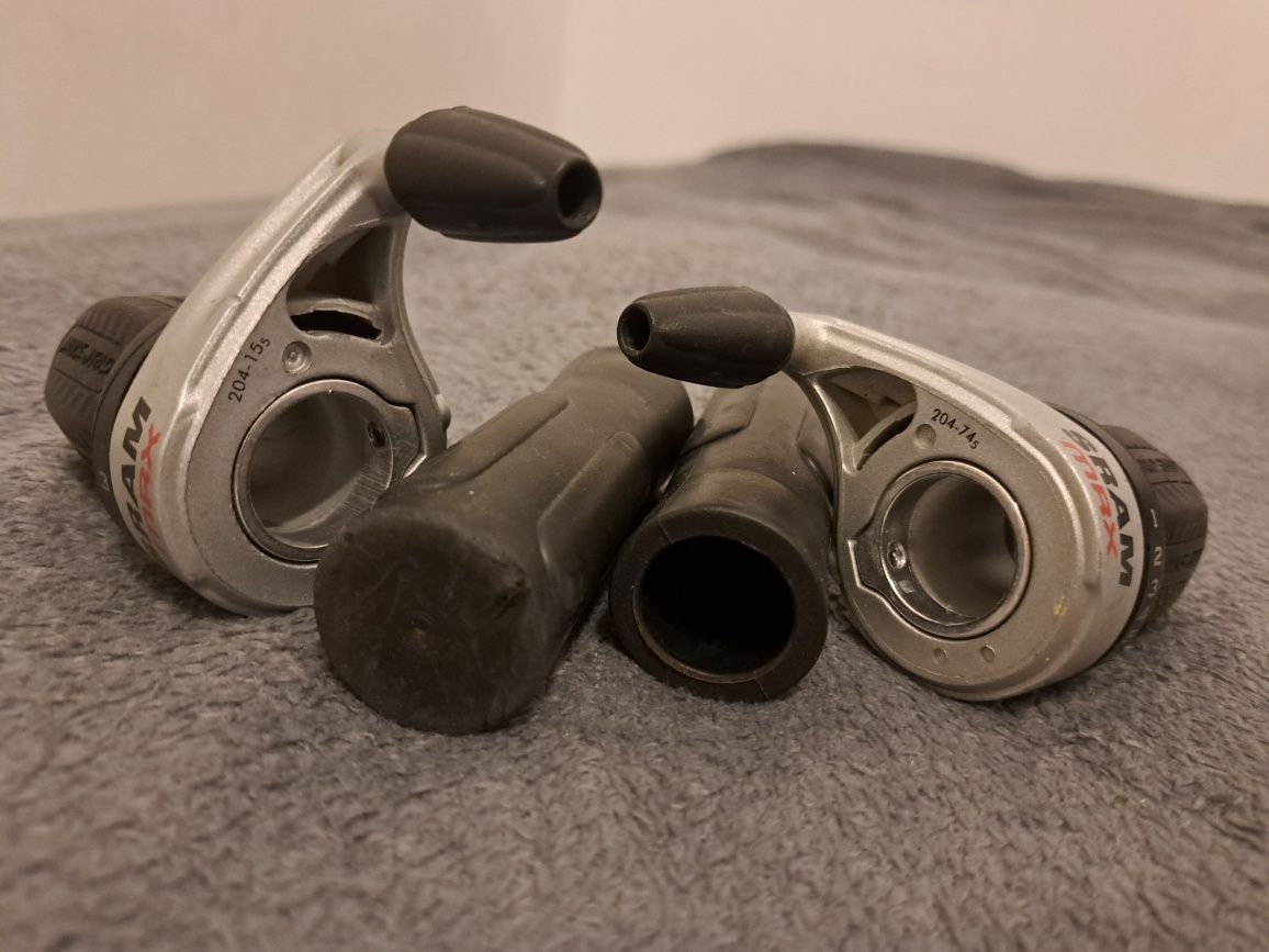 Manetki + Chwyty Sram Gripshift 3x7 używane