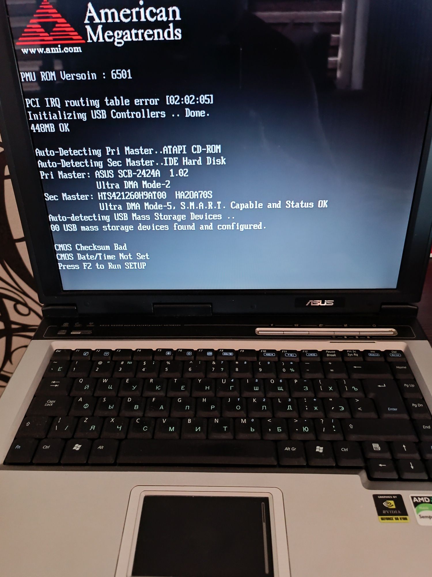 Ноутбук ASUS A6M.