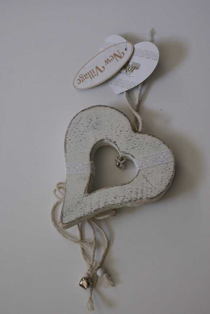 Zawieszka Shabby Chic Serce Nowa Ozdoba