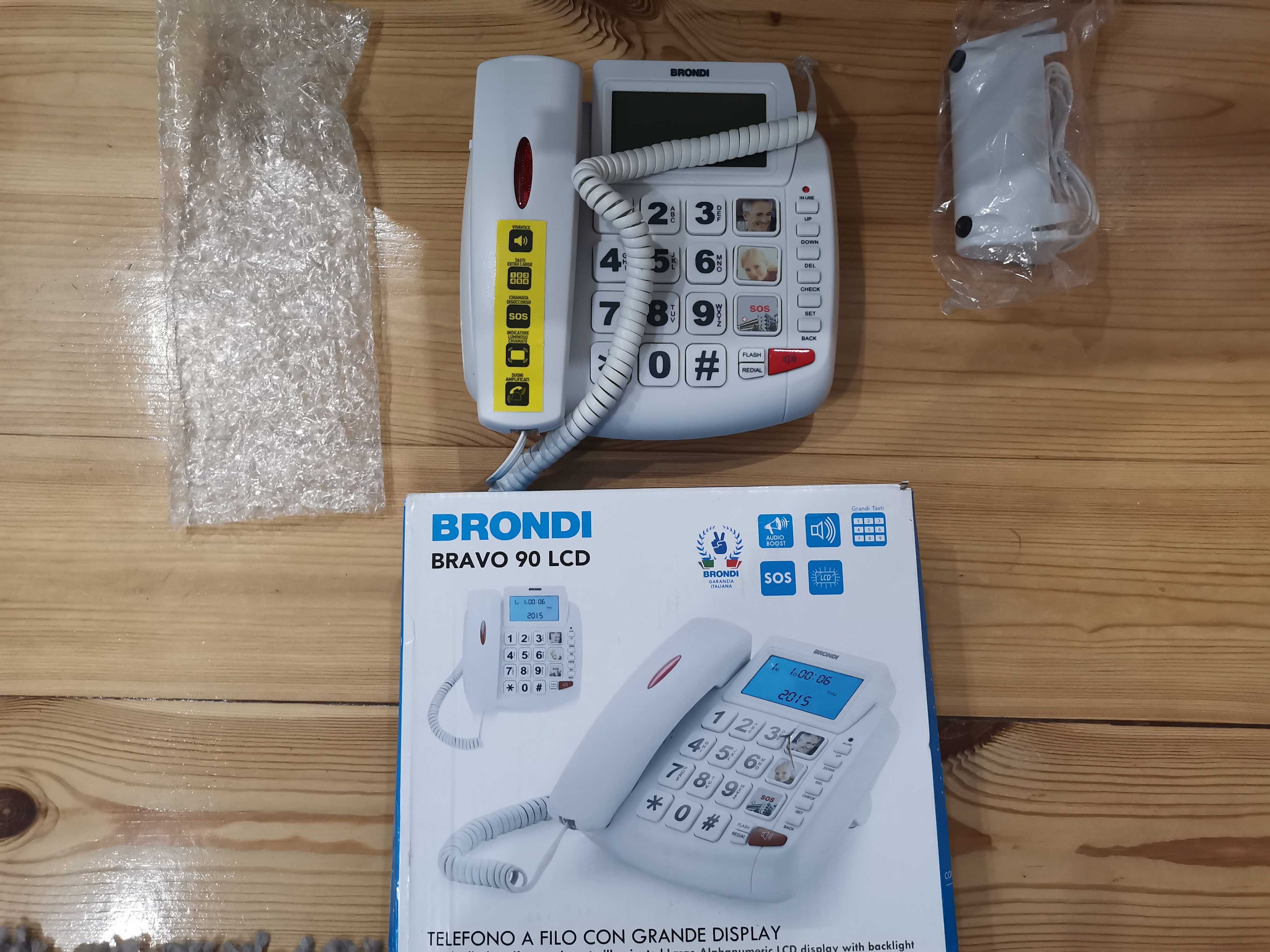 broni bravo 90 LCD telefon stacjonarny