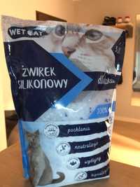 Żwirek silikonowy WETCAT 8x3,8L