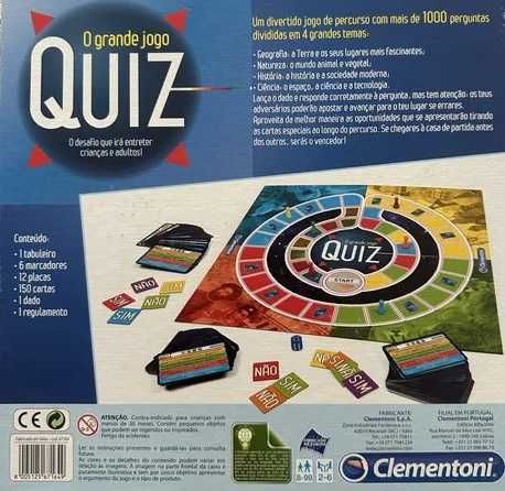 O Grande Jogo Quiz • Clementoni • Novo • Selado!