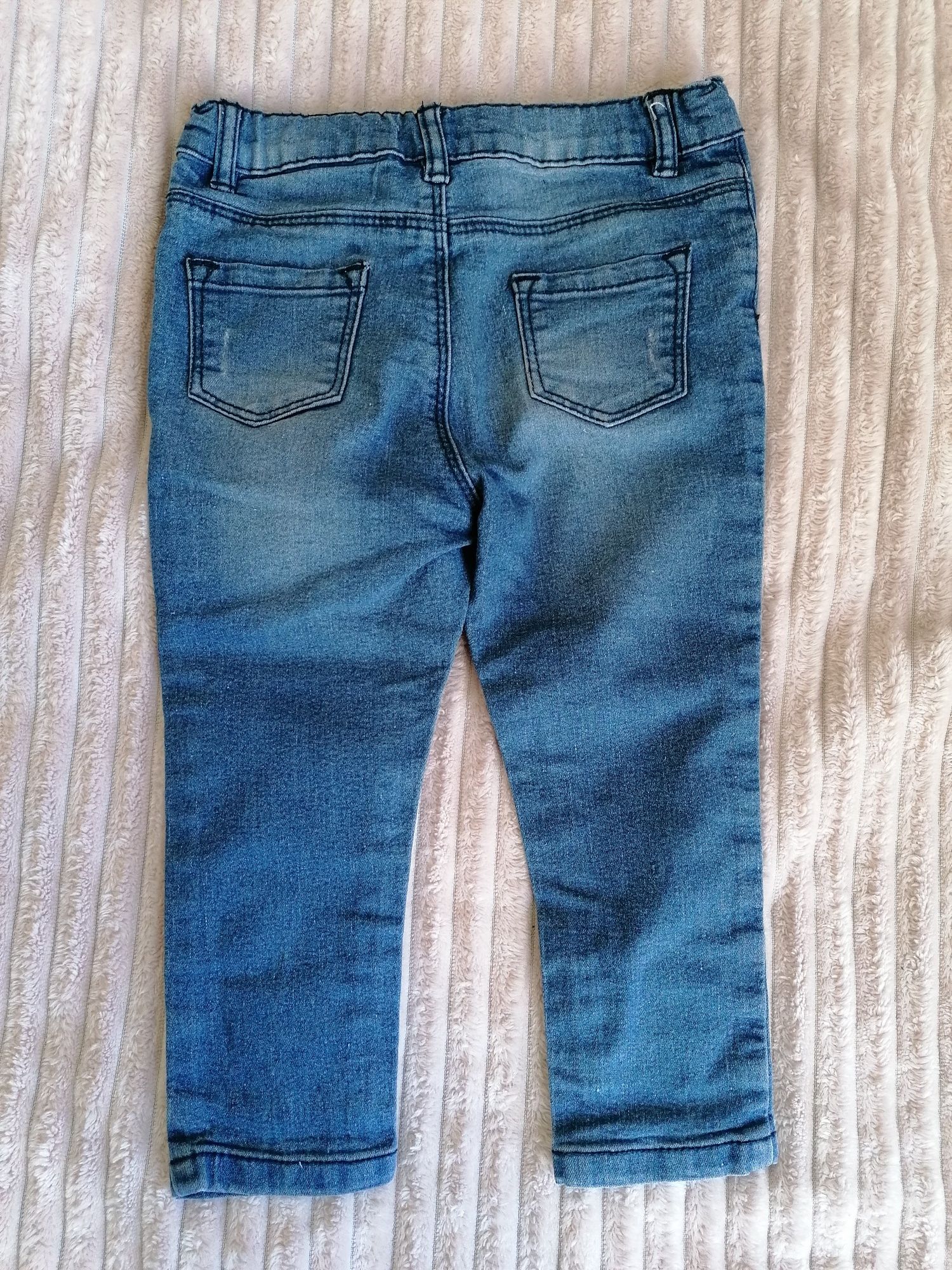 Spodnie jeansowe dla dziewczynki r. 92, jeansy, dżinsy Pepco print