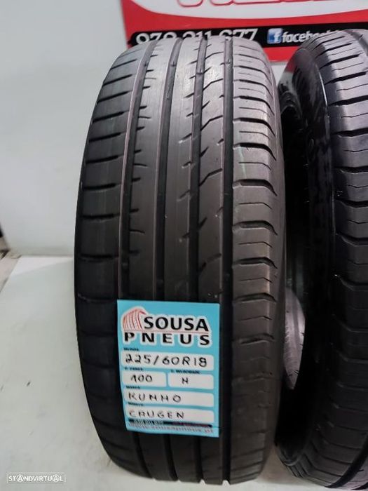 2 pneus semi novos 225-60r18 kumho - oferta dos portes