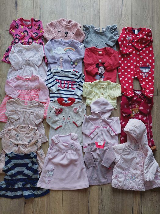 Mega paka dla dziewczynki 56-62 cm 0-3m