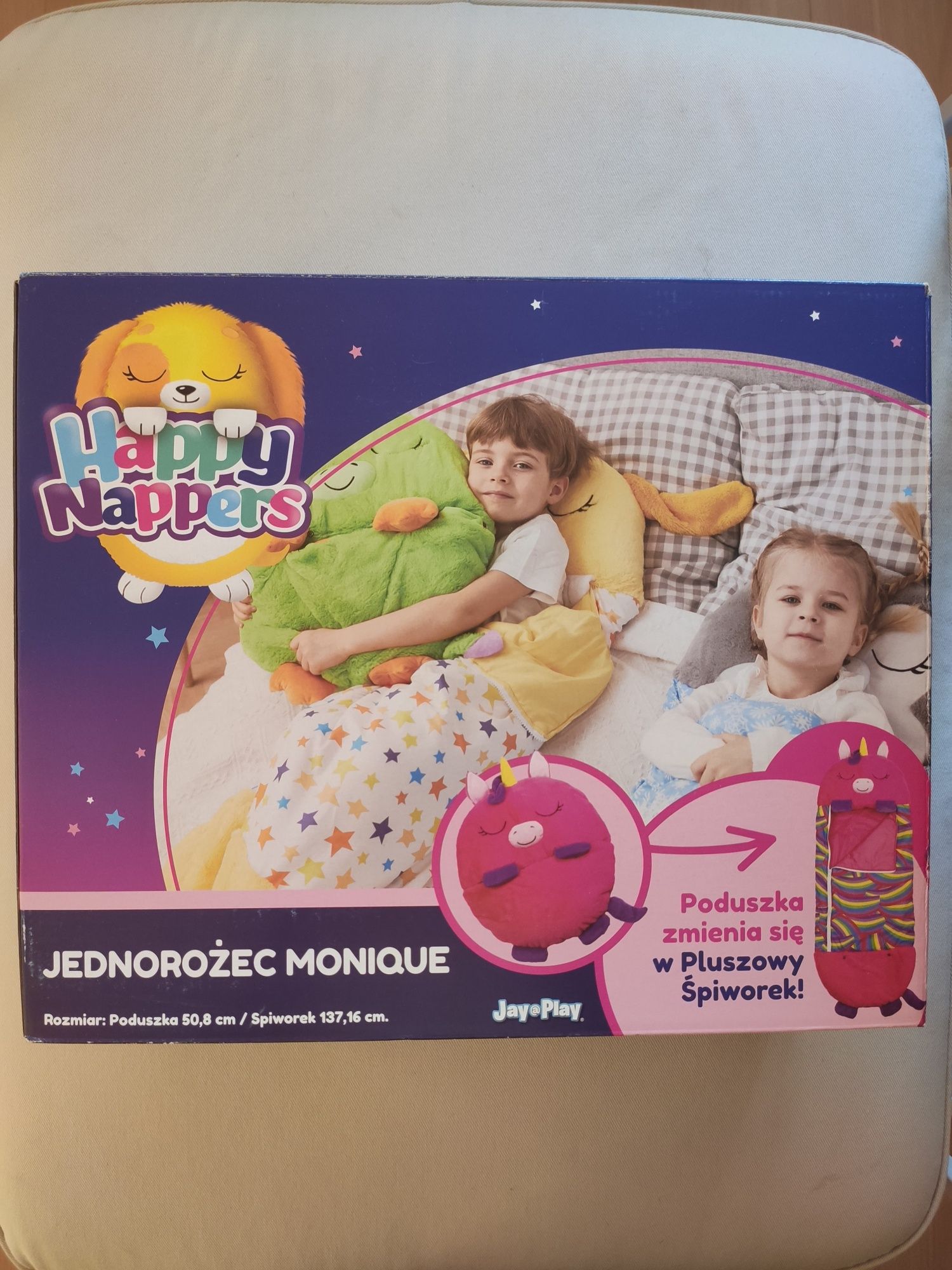 Nowy TM Toys Śpiworek Happy Nappers jednorożec