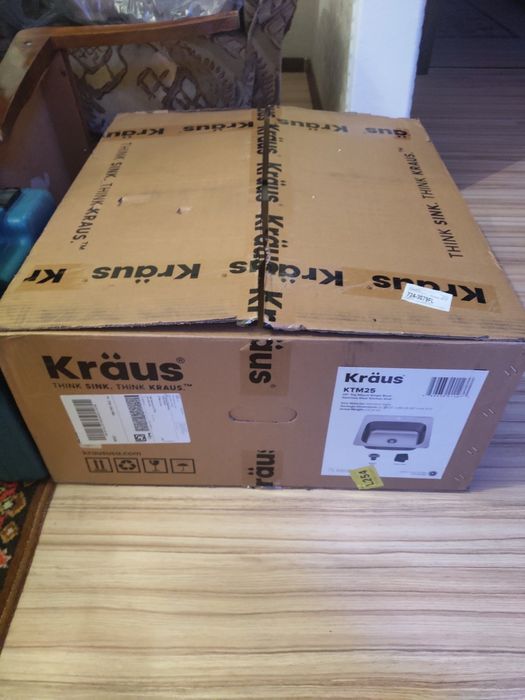 Кухонная мойка KRAUS KTM25, нержавеющая сталь 1,5 мм. матовая, 535/400