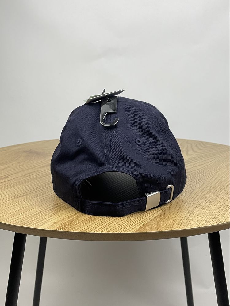 Кепка H&M Cotton Twill Cap темно-синя унісекс чоловіча жіноча на літо