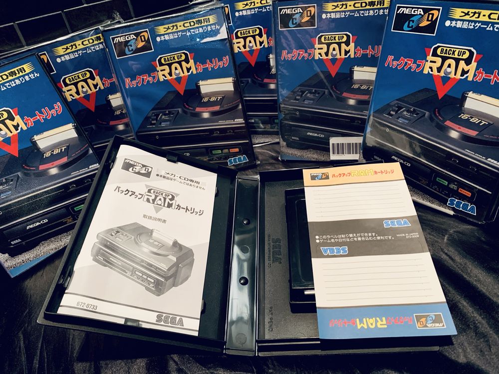 Редкий Sega Back Up RAM Cartridge - Sega Mega CD / Sega CD - NTSC-J
