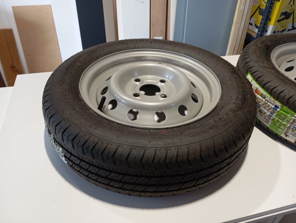 Opony i felgi do przyczepy 155/70 R13 komplet 2 sztuki