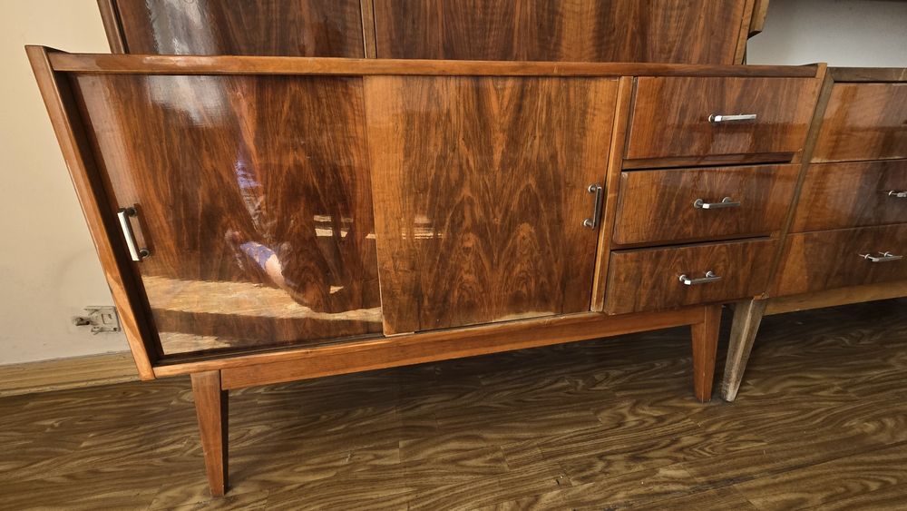 Meblościanka, komoda, barek, meble PRL z lat 70tych