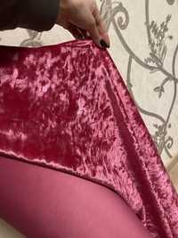 Ткань розовый бархат мрамор