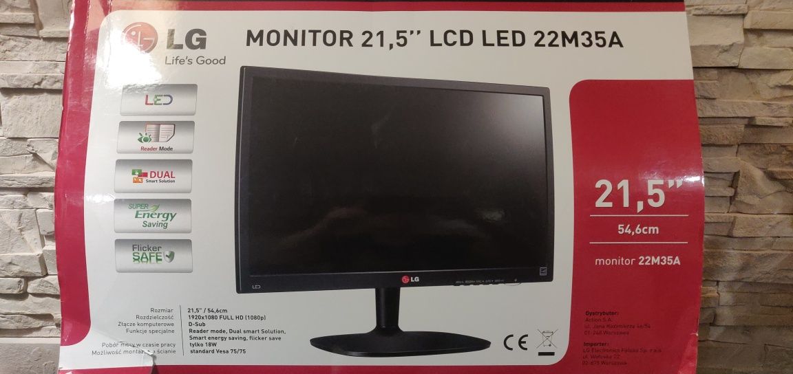 Zestaw komputer PC AMD A6/12GB monitor mysz klawiatura