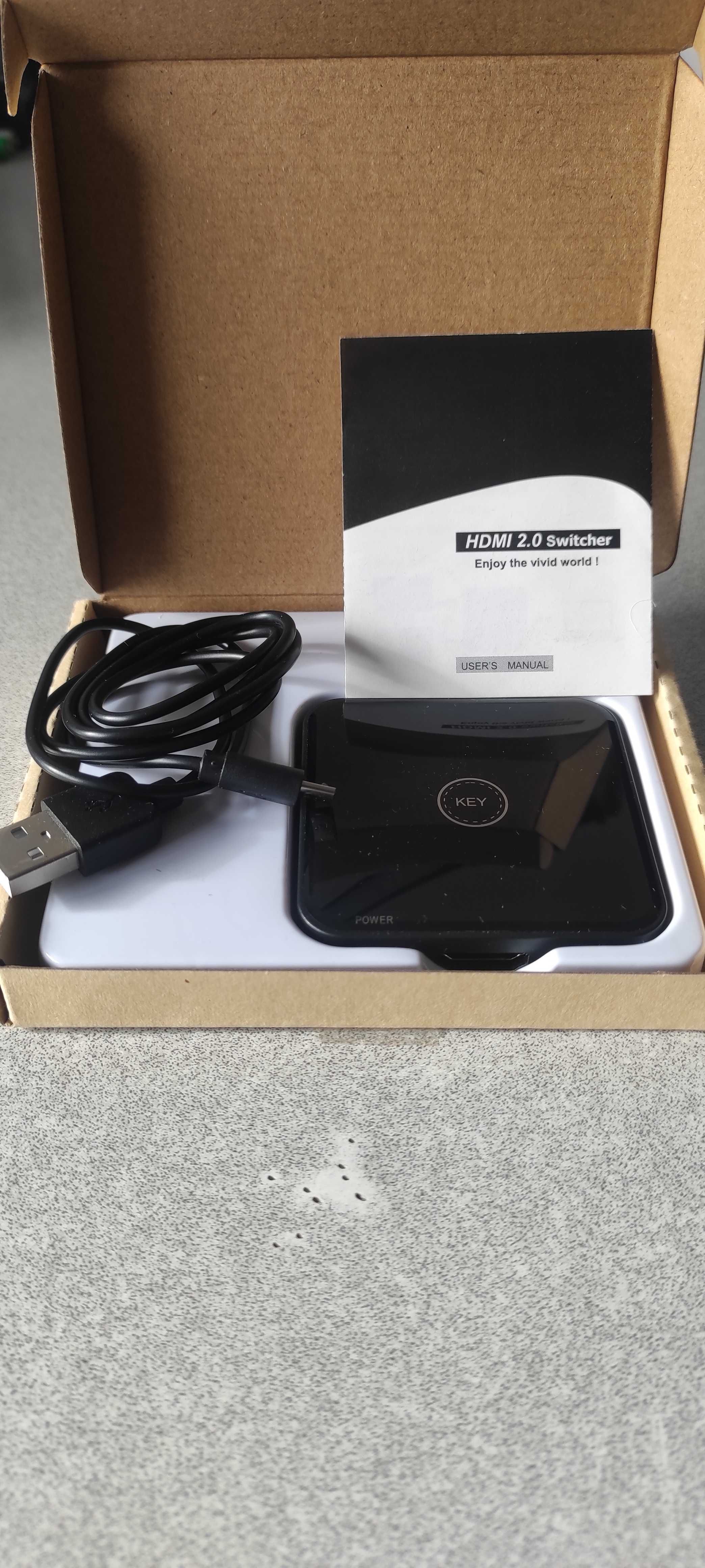 Switch HDMI 4K a 60Hz - 1 entrada para 2 saídas