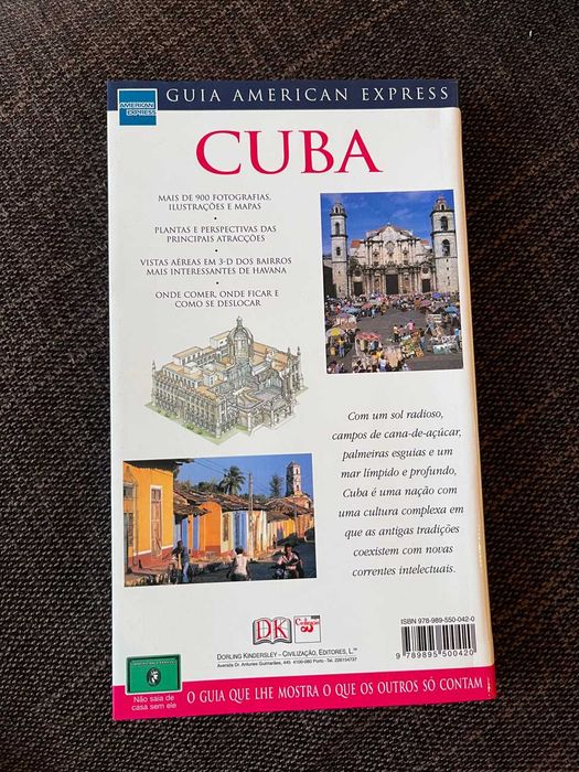 Guia American Express de Cuba — em excelente estado