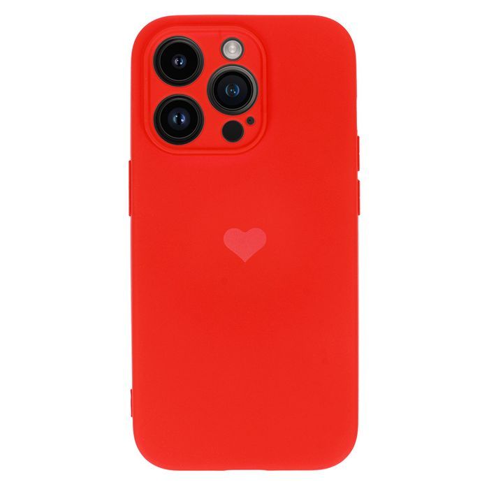 Vennus Silicone Heart Case Do Iphone 14 Pro Wzór 1 Czerwony