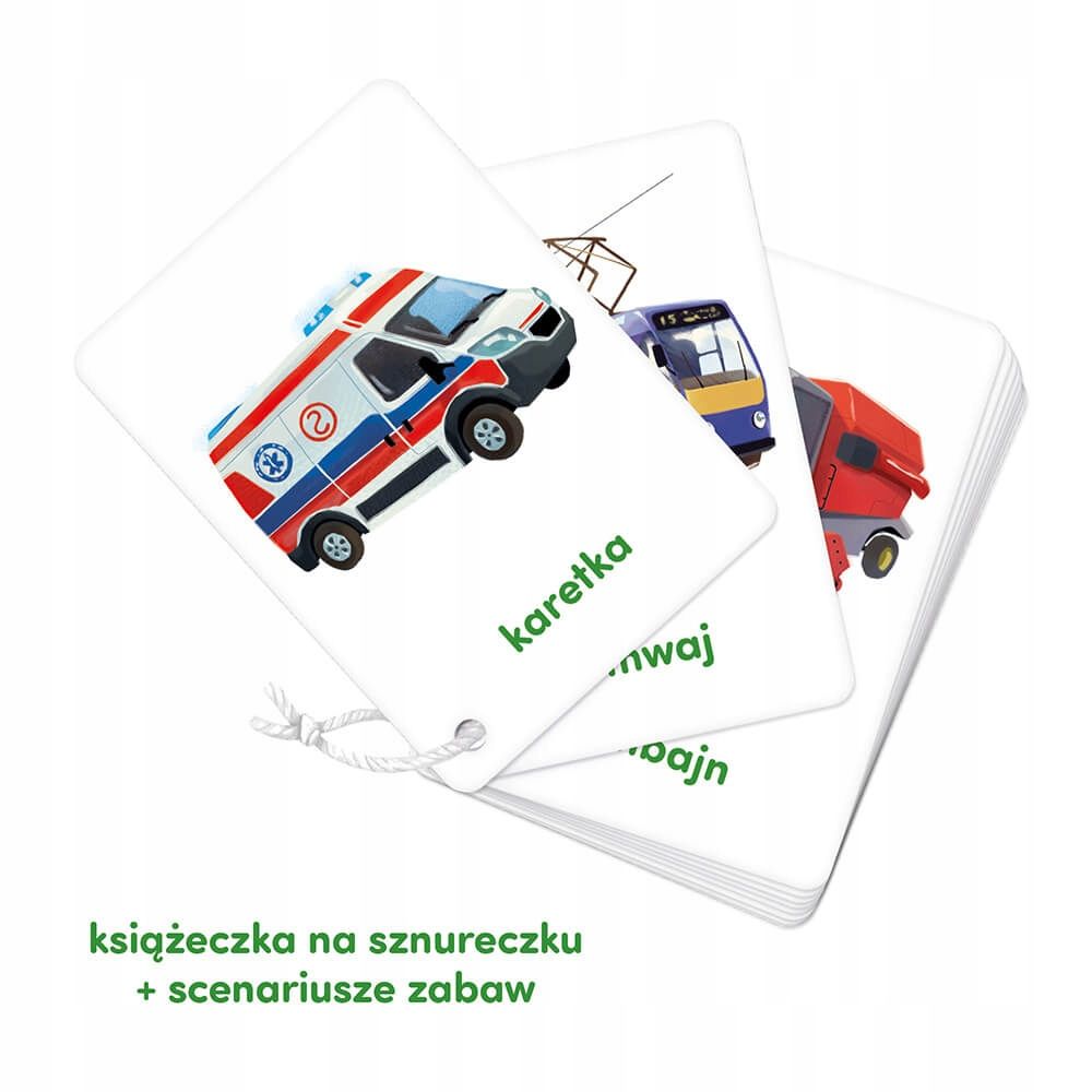 Czuczu Karty Obrazkowe Na Sznurku Pojazdy