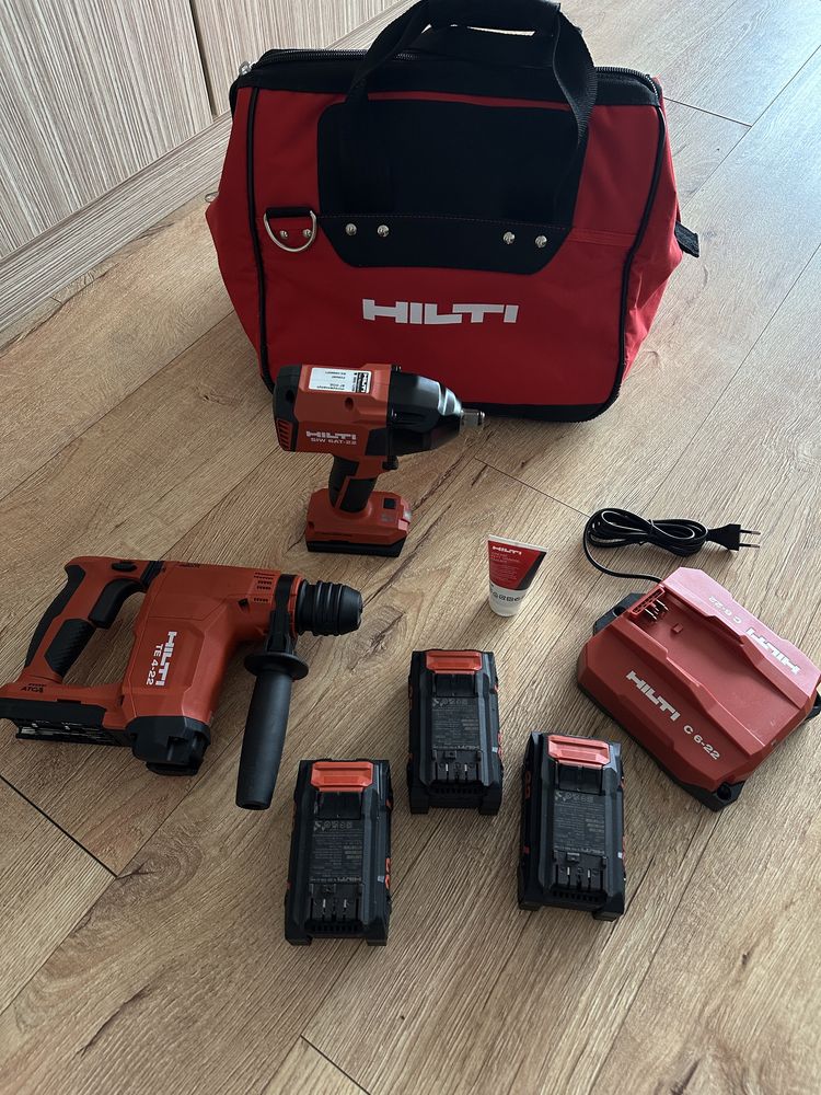 Набір інструментів HILTI перфератор , ударний гайковерт, батарея , зар