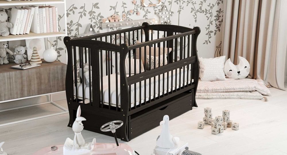 Кроватка для новонароджених ! Ліжечко Букове | Ліжко для Немовлят!